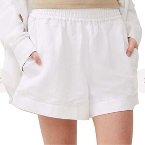 French Connection High Waist White Shorts